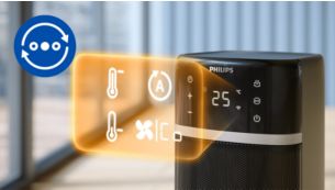 Temperature display for easy control