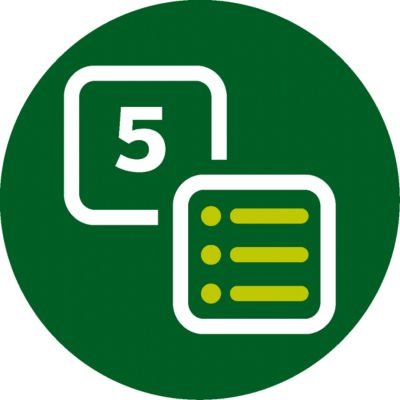 Interfaz de usuario sencilla que consta de 5 ajustes preestablecidos.