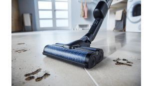 Patenterede AquaSpin-b&oslash;rster: 4.000 omdrejninger af reng&oslash;ringskraft.