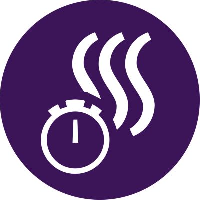 Uzsilst mazāk nekā 60 sekunžu laikā, tāpēc darbu var sākt nekavējoties