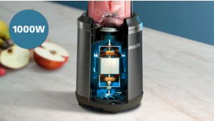Motor ProBlend Plus de 1000 W para batir sin esfuerzo