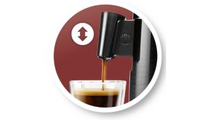 Bec verseur ajustable s'adaptant &agrave; votre tasse pr&eacute;f&eacute;r&eacute;e