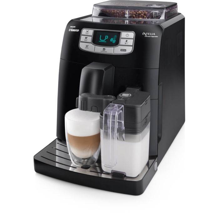 Espresso og Cappuccino med &eacute;t enkelt tryk