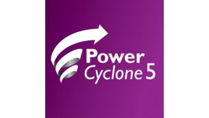 Технология PowerCyclone 5 мгновенно отделяет пыль от воздуха