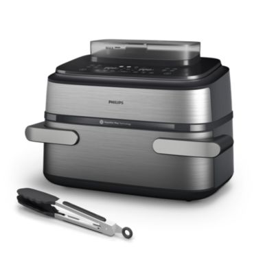 Philips Airfryer Serie 5000 da 9.5L con Maxi Cestello e vapore Friggitrice ad aria