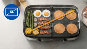 Gro&szlig;e Grillfl&auml;che f&uuml;r die ganze Familie