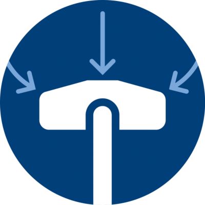 Bočni kanali za zrak za čišćenje uzduž zidova