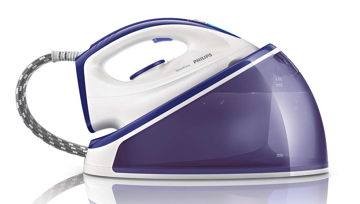 Ironing faster with twice as much steam**