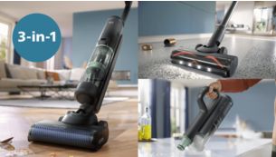 Tek S&uuml;p&uuml;rge 3 İşlem: Silin, s&uuml;p&uuml;r&uuml;n, sıvıları &ccedil;ekin 