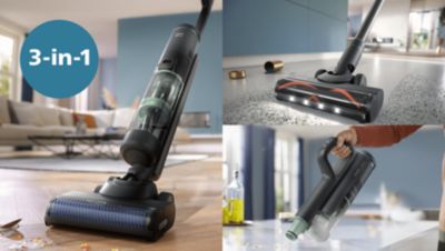 „Trys viename“ valymo sprendimas: siurb. ir plovimas, siurb. ir rank. siurblys