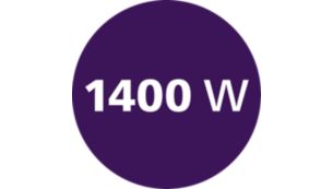 Power up to 1400 W