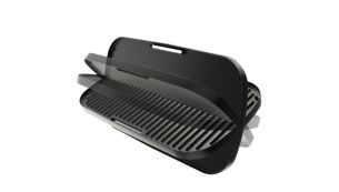 Duoplaat voor grillen op gladde of geribbelde zijde