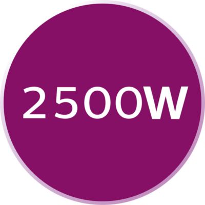 2500 W to heat up quickly