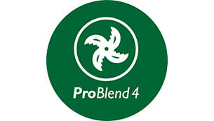 4-ramienne ostrze ProBlend umożliwia skuteczne miksowanie i mieszanie