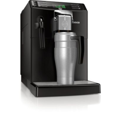 Saeco's first machine that brews coffee and espresso.