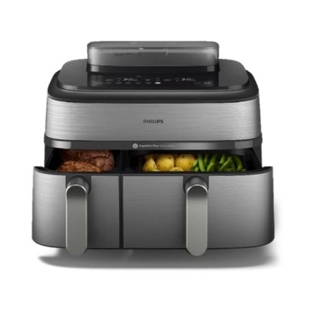 NA555/00 5000-serie Airfryer met twee manden