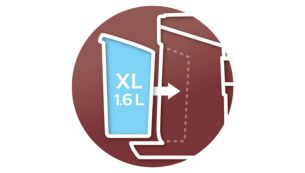 R&eacute;servoir d'eau XL (1,6&nbsp;l) pour jusqu'&agrave; 11&nbsp;tasses de caf&eacute; SENSEO&reg;