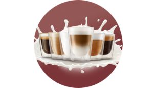 Genießen Sie 4 Kaffee- und Milchrezepte auf Knopfdruck