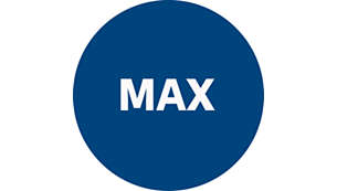 MAX 速度设置，适合灰尘大的环境，可运行长达 20 分钟的时间