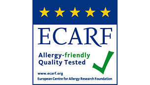 Testováno institutem ECARF na kvalitu z hlediska alergenů