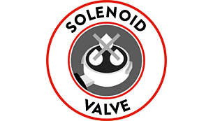 Solenoid valve for easier coffee disposal