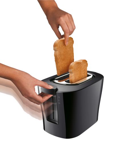 Recurso de alta elevação para retirar, com segurança, pequenos pedaços de pão