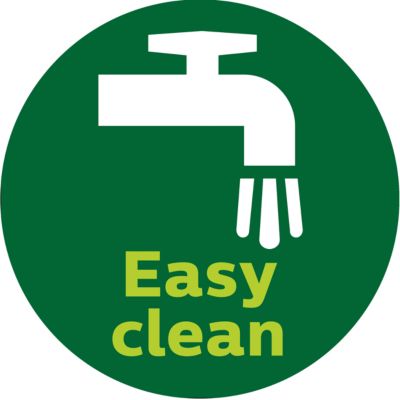 Less groove design for easy cleaning and maintainance