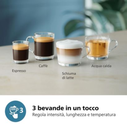 2 deliziose varietà di caffè da chicchi freschi, senza sforzi