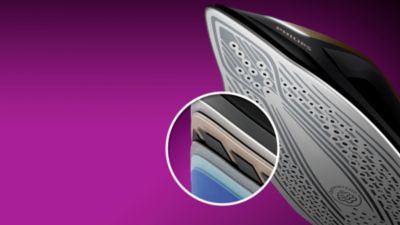 Гладеща повърхност SteamGlide Elite за най-голяма ефективност при гладене