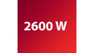 طاقة محرك بقوة 2600 واط مقيّدة لتغذية ذاتية قوية