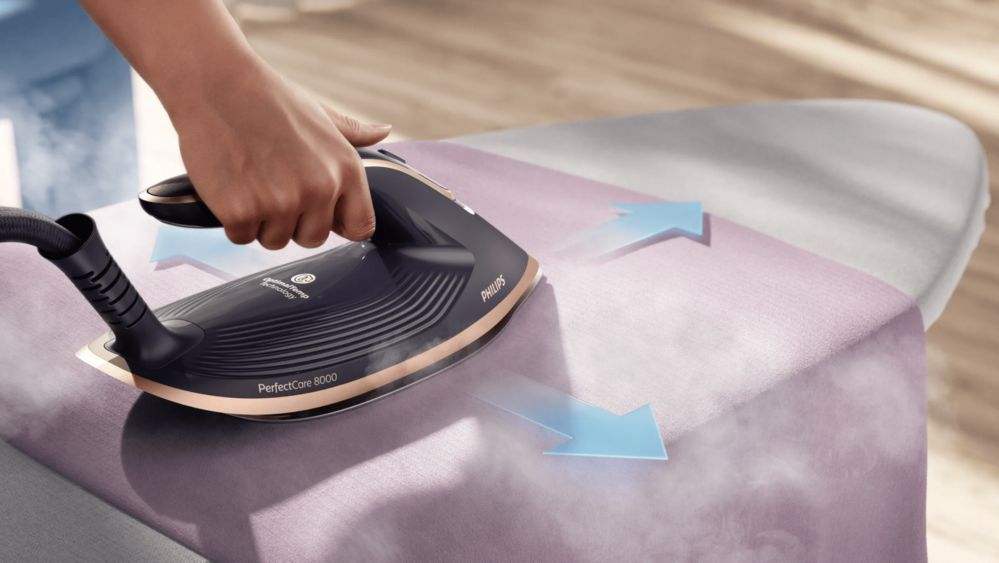 Intelligent automatic steam for effortless ironing