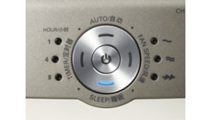 睡眠模式帶有暗淡型指示燈，能安靜地淨化空氣