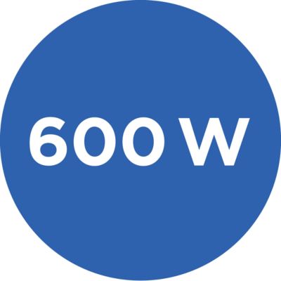 Powerful 600 W motor