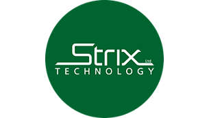 Прочный стеклянный корпус и регулятор температуры Strix для безопасного использования