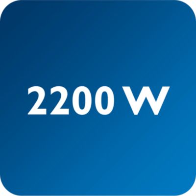 Jusqu'à 2 200 W de puissance pour un débit vapeur continu et élevé
