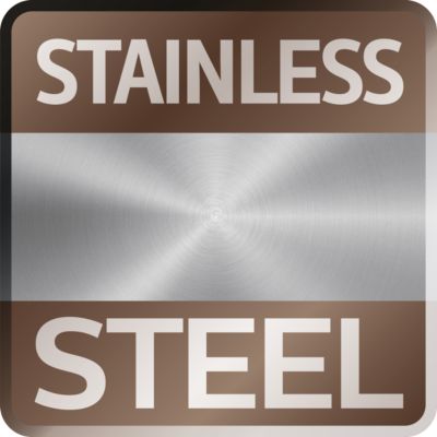 Cutting-edge design with stainless steel finish