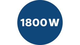 1800 W motor for strong suction power