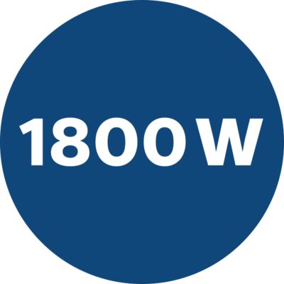 1800 W motor for strong suction power