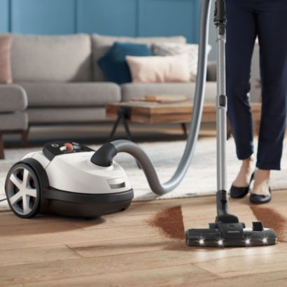 Jaudīgākais no Philips putekļsūcējiem ar maisu.