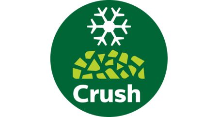 Perfectly crushed ice, 2x faster