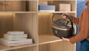 Handle for convenience of carrying the device