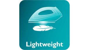 The light weight iron helps to iron with less effort