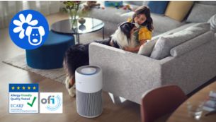 Captures 99.99% allergens from dust, pollen or pets