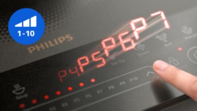 Precise control from simmer to sear with 10 heat levels