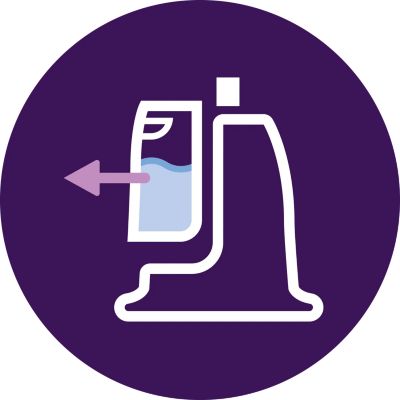 Large 2 L water tank, lasts longer between refills