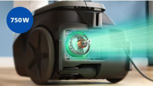 750W-Motor sorgt f&uuml;r leistungsstarke Performance
