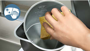 Bollitura rapida ed igienica con recipiente in acciaio inox idoneo all'uso alimentare