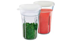 2 beakers with lid