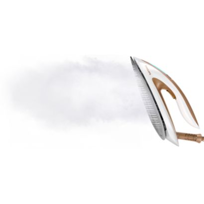 Έξυπνη αυτόματη παροχή ατμού για ευκολότερο σιδέρωμα και γρηγορότερα αποτελέσματα.