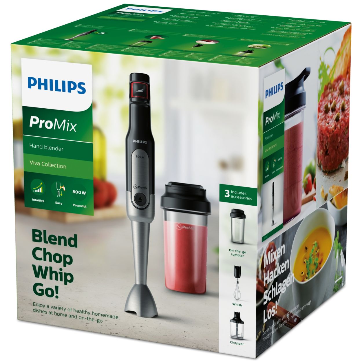 Viva Collection Погружной блендер с технологией ProMix HR2652/90 | Philips